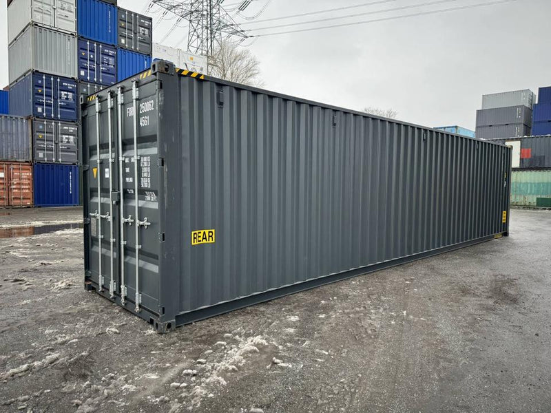 Contenedor marítimo nuevo de 40 pies High Cube (HC) con doble puerta
