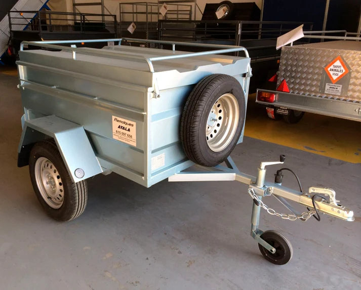 Remolque de Carga Nuevo de 1 Eje – 140 × 105 × 50 cm – MMA 750 kg