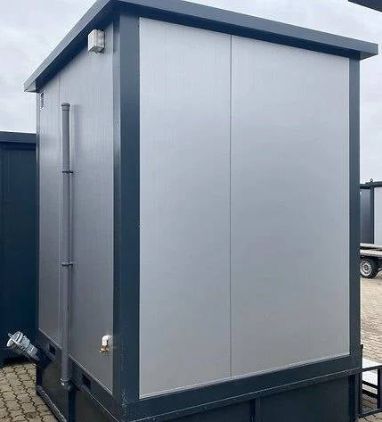 Contenedor sanitario nuevo con doble cabina WC
