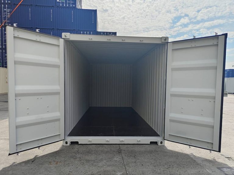 Contenedor Marítimo Nuevo de 20 Pies – RAL 7035 Gris Claro