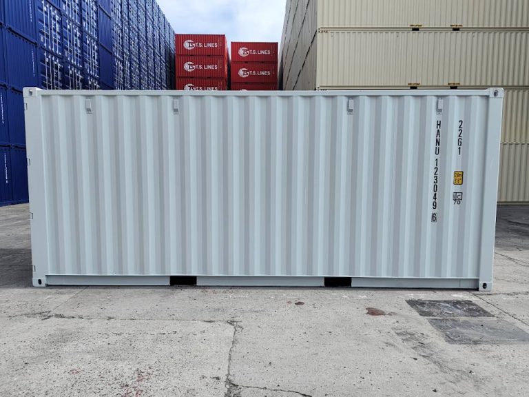 Contenedor Marítimo Nuevo de 20 Pies – RAL 7035 Gris Claro