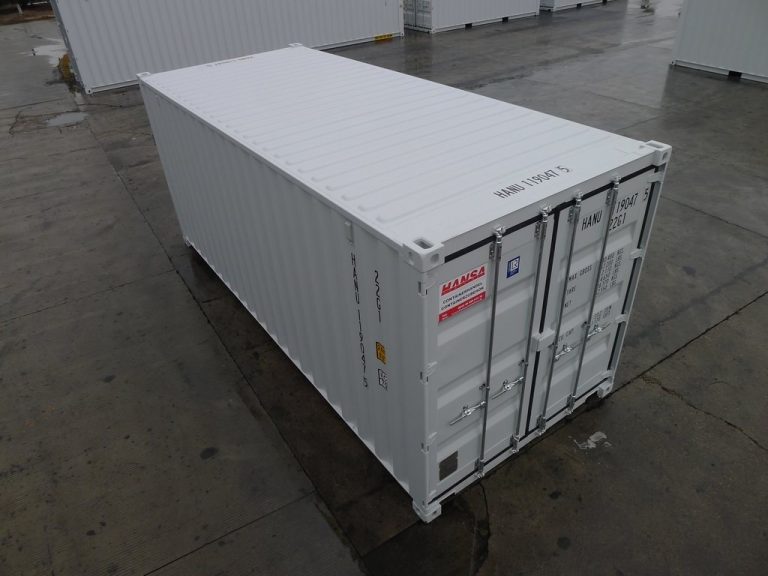 Contenedor Marítimo Nuevo de 20 Pies – RAL 7035 Gris Claro