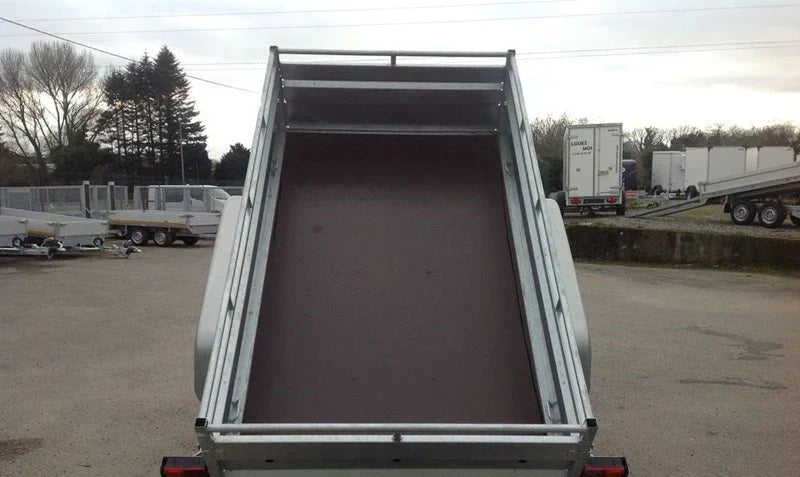 Remolque Basculante Reforzado Lider Nuevo de Doble Eje con Freno – 253 × 134 × 50 cm – MMA 1.500 kg