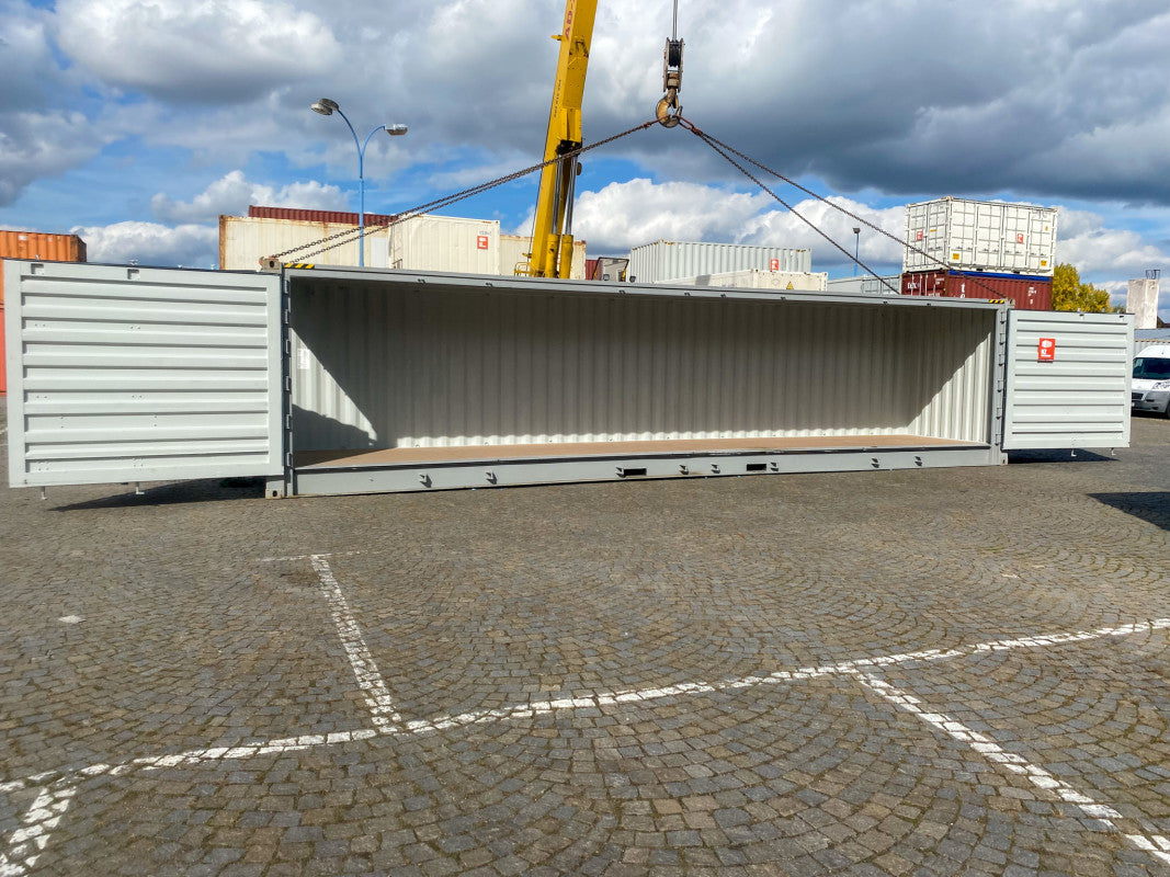 Contenedor marítimo nuevo de 40 pies High Cube (HC) con apertura lateral completa (Open Side)