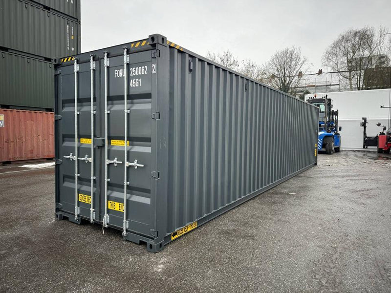 Contenedor marítimo nuevo de 40 pies High Cube (HC) con doble puerta