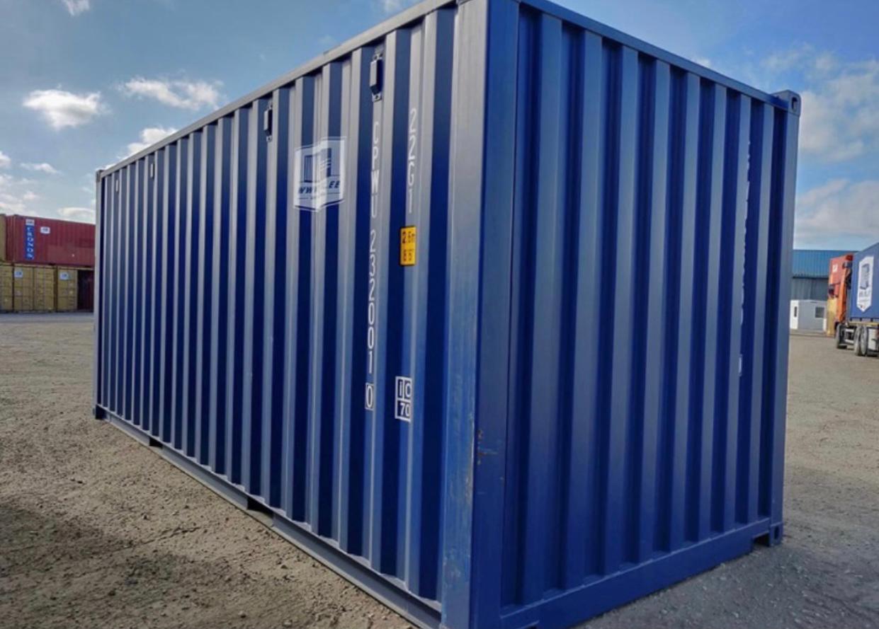 Contenedor Marítimo Nuevo de 20 Pies High Cube (HC) – Azul