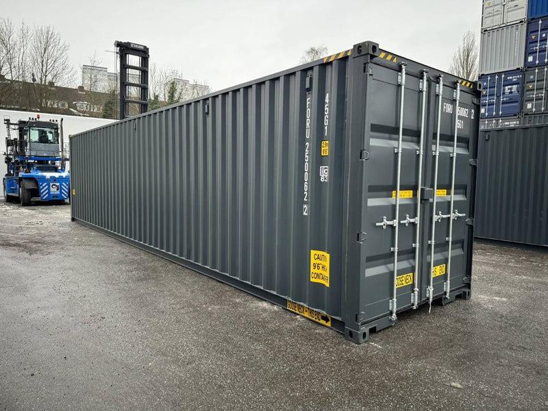 Contenedor marítimo nuevo de 40 pies High Cube (HC) con doble puerta