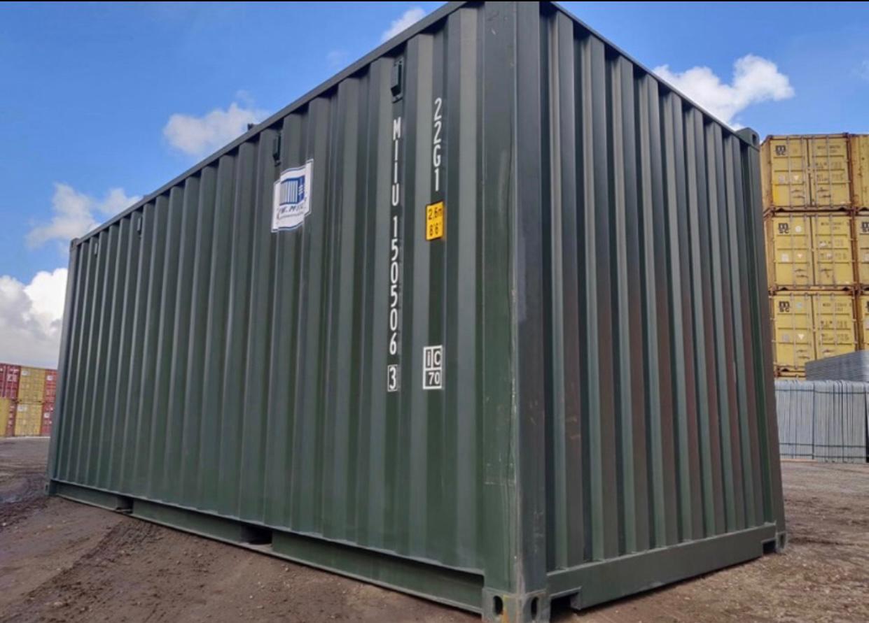 Contenedor Marítimo Nuevo de 20 Pies High Cube (HC) – Verde