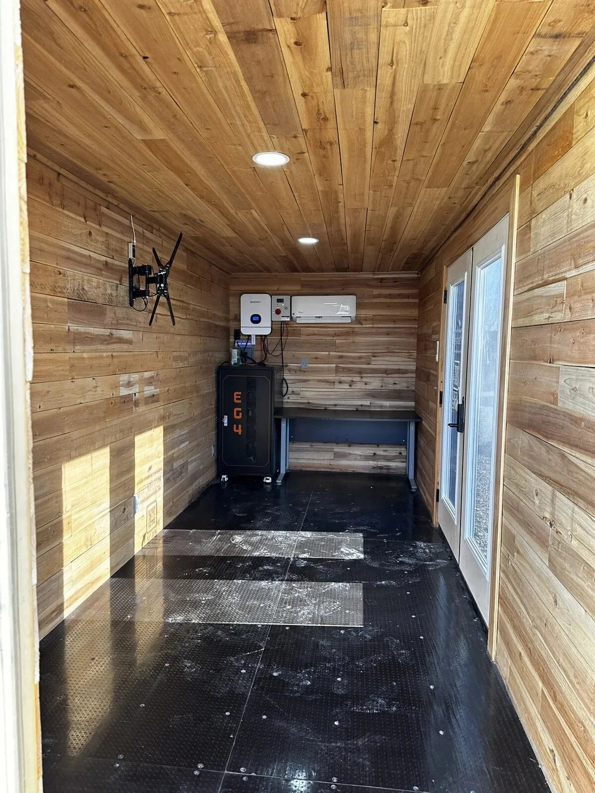 Contenedor oficina solar nuevo de 20 pies con sistema Off-Grid