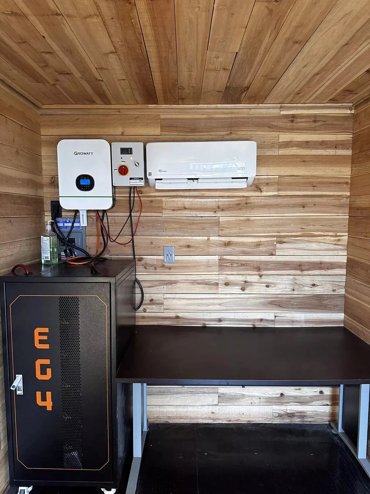 Contenedor oficina solar nuevo de 20 pies con sistema Off-Grid