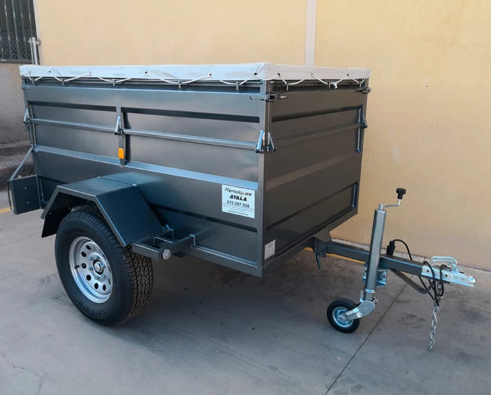 Remolque 4×4 Basculante por Inercia Nuevo – 220 × 130 × 60 + 35 cm – MMA 750 kg