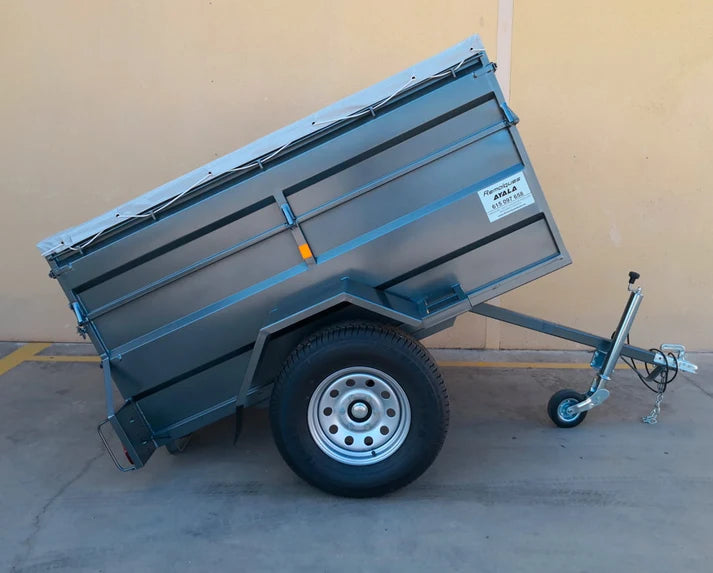 Remolque 4×4 Basculante por Inercia Nuevo – 200 × 130 × 60 + 35 cm – MMA 750 kg