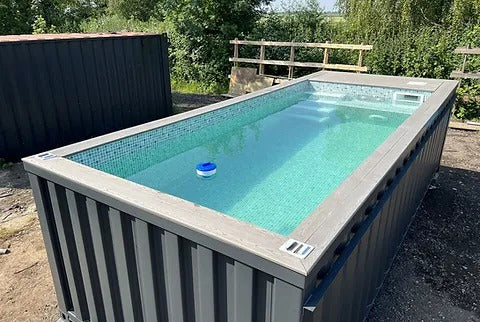 Contenedor piscina nuevo de 20 pies con jet de natación a contracorriente