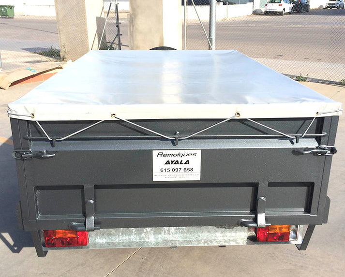 Remolque de Carga Nuevo con Lona Plana – 200 × 130 × 50 cm – MMA 750 kg