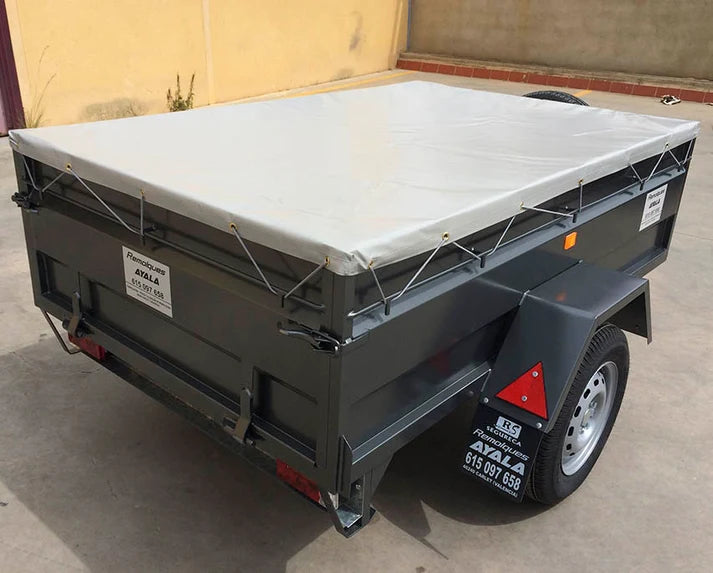 Remolque de Carga Nuevo con Lona Plana – 200 × 130 × 50 cm – MMA 750 kg