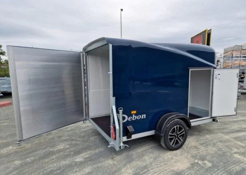 Remolque Furgón Debon Cargo 1300 Nuevo de Poliéster Azul con Puerta Lateral