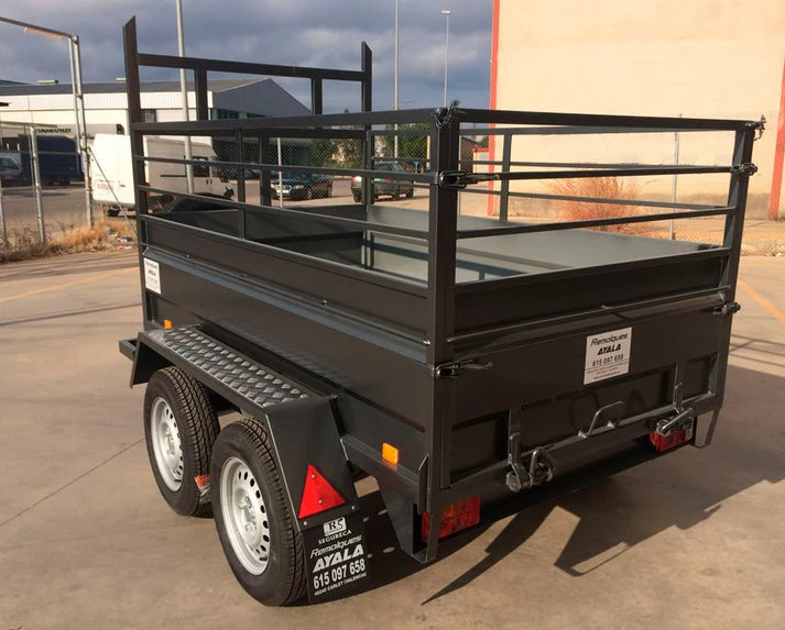 Remolque Basculante Hidráulico Nuevo de Doble Eje – 200 × 130 × 50 cm