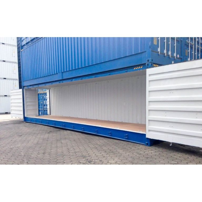 Contenedor marítimo nuevo de 40 pies High Cube (HC) con apertura lateral completa (Open Side)