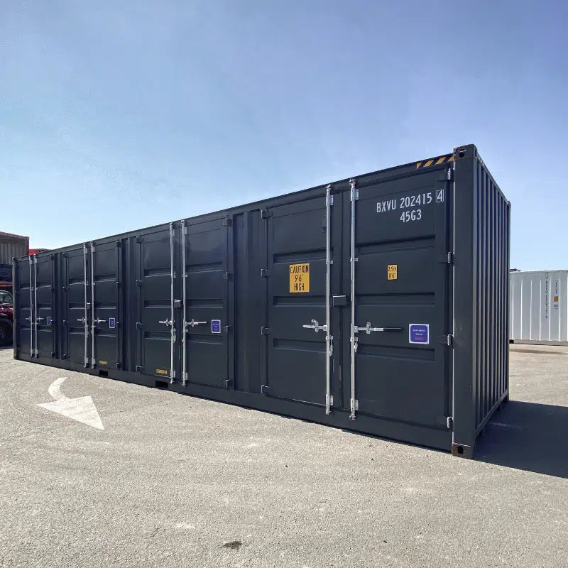Contenedor marítimo nuevo de 40 pies High Cube (HC) con 4 puertas laterales