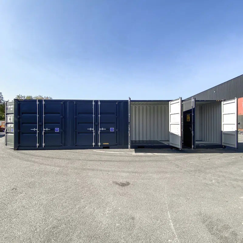 Contenedor marítimo nuevo de 40 pies High Cube (HC) con 4 puertas laterales