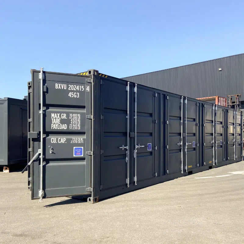 Contenedor marítimo nuevo de 40 pies High Cube (HC) con 4 puertas laterales