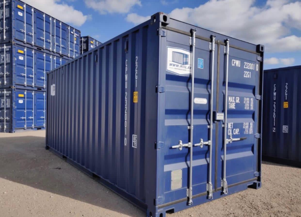 Contenedor Marítimo Nuevo de 20 Pies High Cube (HC) – Azul