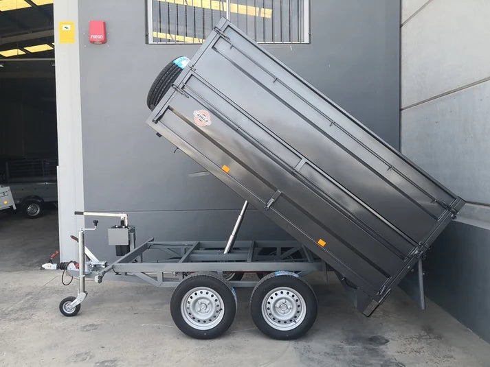 Remolque Basculante Hidráulico Nuevo de Doble Eje – Ruedas Inferiores
